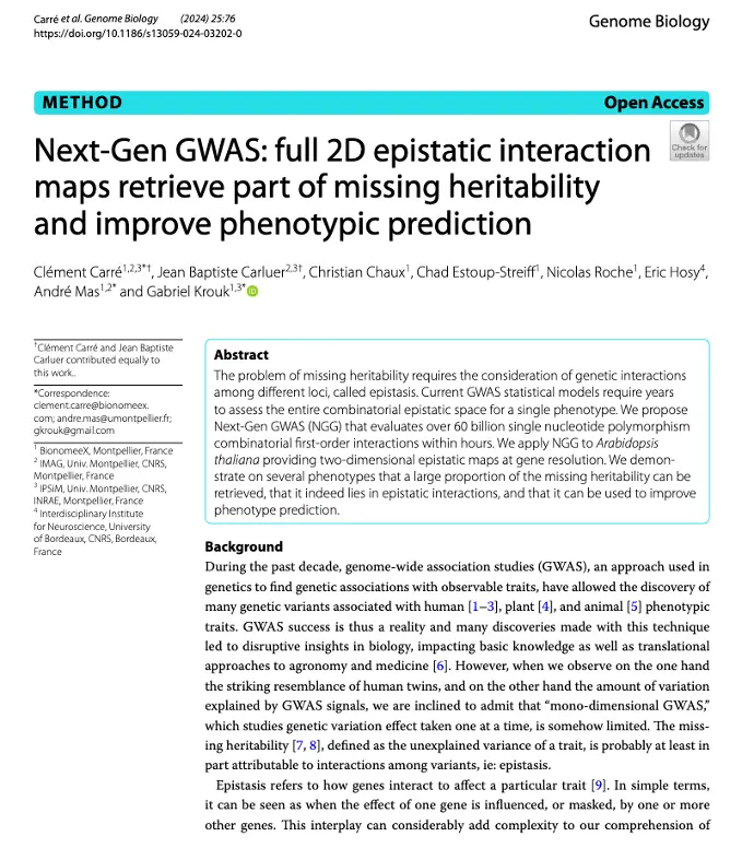 Next-Gen GWAS: full 2D epistatic interaction maps retrieve part of missing heritability and improve phenotypic prediction